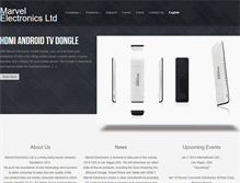 Tablet Screenshot of marvelelectronics.com